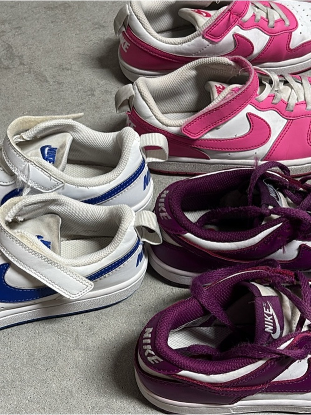 Nike Girls Sneaker Bundle – 3 Pairs | Sizes 13C–Youth 1